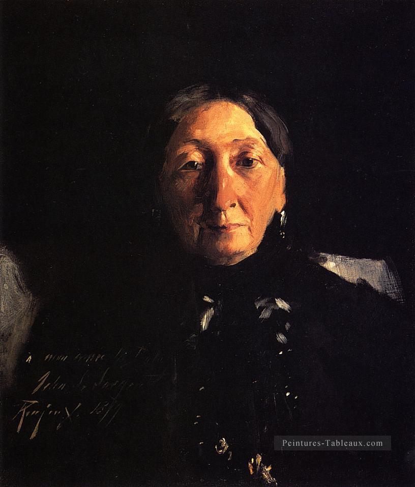 Madame Fraancois Buloz portrait John Singer Sargent Peintures à l'huile
